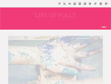 Tablet Screenshot of lifeofpolly.com